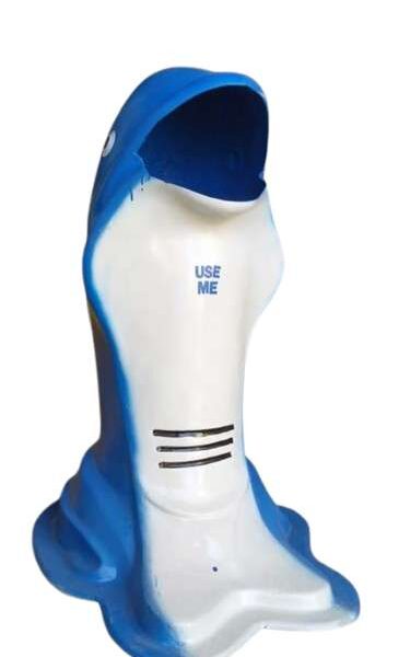 Dolphin shape dustbin