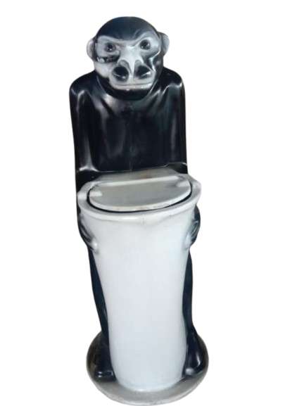 Monkey shape dustbin