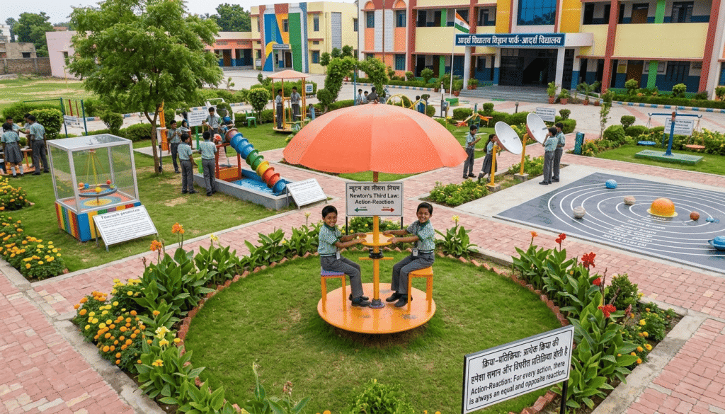 FRP science park equipment installed by science park equipments manufacturers in india